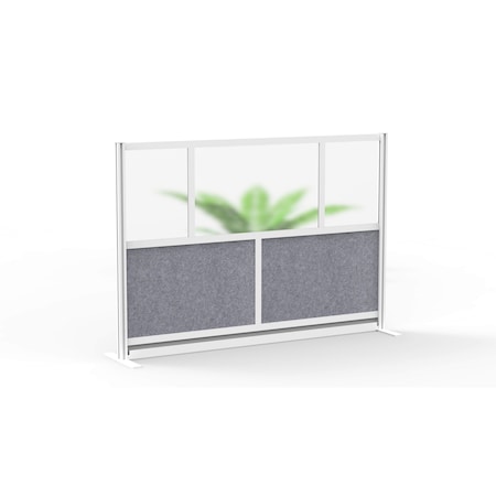 Expanse Modular Wall Room Divider System - Silver Frame - 70