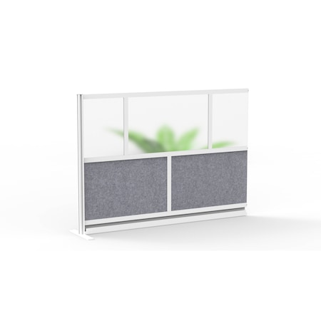Expanse Modular Wall Room Divider System - Silver Frame - 70