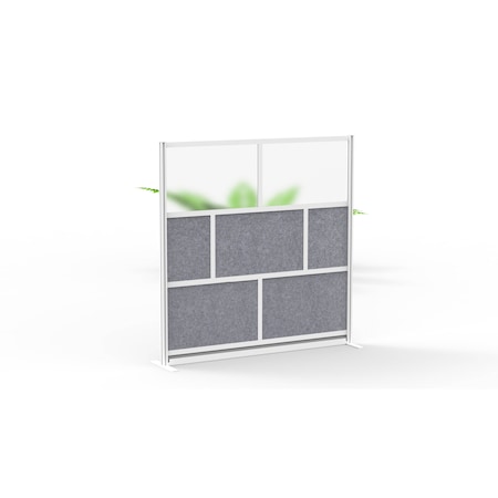 Expanse Modular Wall Room Divider System - Silver Frame - 70