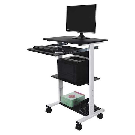 Stand Up, Mobile Workstation, (3)Shelf Adj MPN:STAND-WS30