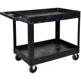 Luxor® Two-Shelf Heavy-Duty Utility Cart - 45-1/2