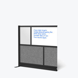 Luxor Modular Wall Room Divider Frosted Acrylic Whiteboard 53