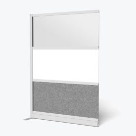 Luxor Modular Wall Room Divider Frosted Acrylic Whiteboard Wide Panel 53