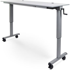 Luxor Adjustable Height Flip Top Table w/ Crank Handle - 72