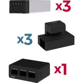 KwikBoost EdgePower™ Desktop Charging Station System - Light Use Bundle KBEP-3B3C3