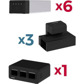 KwikBoost EdgePower™ Desktop Charging Station System - Medium Use Bundle KBEP-6B3C3