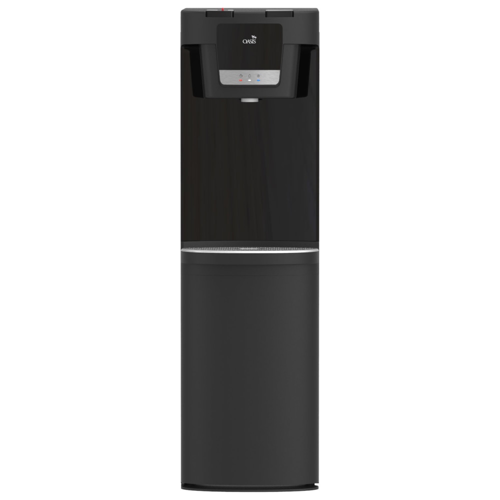Oasis Maxxfill Flex Convertible Plumbed/Bottom Load Water Cooler, 42-3/8inH x 12-1/4inW x 14inD, Black MPN:506815C