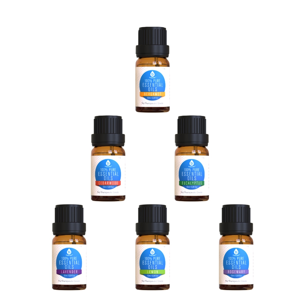 Pursonic Essential Aroma Oil Blends, Assorted Scents, .338 oz (10 mL), Pack Of 6 Scents MPN:995109782M