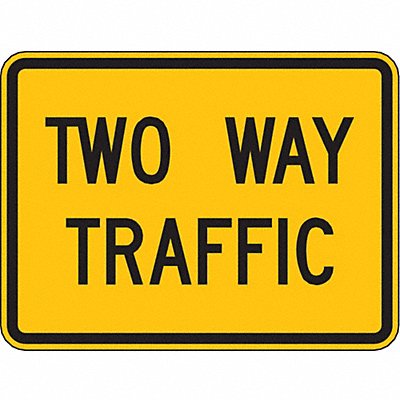 Two Way Traffic Traffic Sign 18 x 24 MPN:W6-3P-24DA