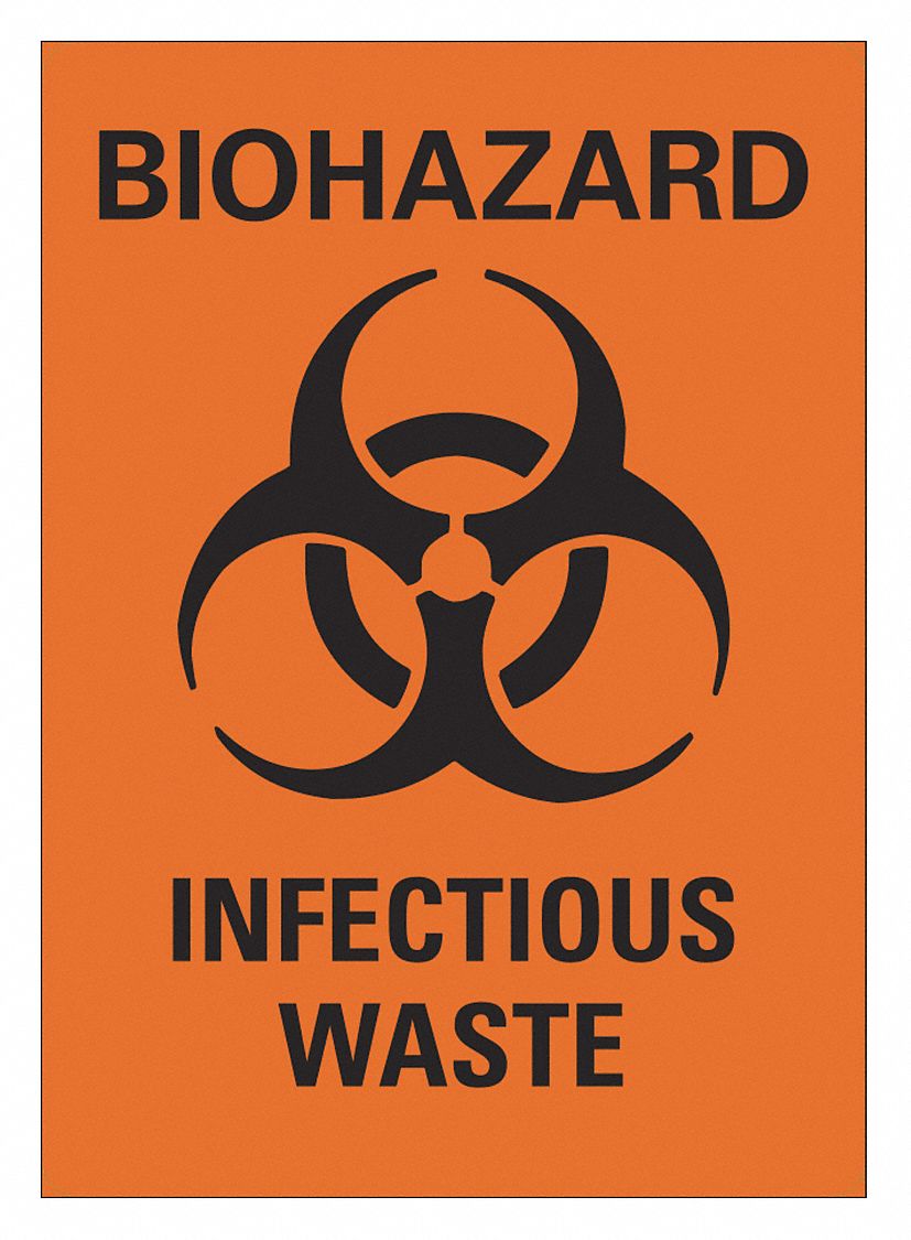 Biohazard Sign 10 inx7 in Plastic MPN:LCU1-0045-NP_7x10 Biohazard Sign 10 inx7 in Plastic MPN:LCU1-0045-NP_7x10