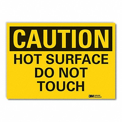 Hot Surface Caution Rflctv Label 10x14in MPN:LCU3-0290-RD_14x10 Hot Surface Caution Rflctv Label 10x14in MPN:LCU3-0290-RD_14x10