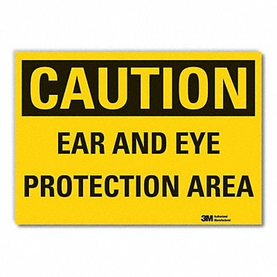Eye Ear Caution Rflct Lbl 10inx14in MPN:LCU3-0308-RD_14x10 Eye Ear Caution Rflct Lbl 10inx14in MPN:LCU3-0308-RD_14x10