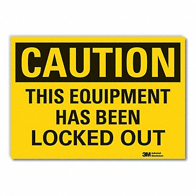 Lockout Tagout Caut Rflct Lbl 10x14in MPN:LCU3-0350-RD_14x10 Lockout Tagout Caut Rflct Lbl 10x14in MPN:LCU3-0350-RD_14x10