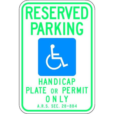 ADA Handicapped Parking Sign, 18