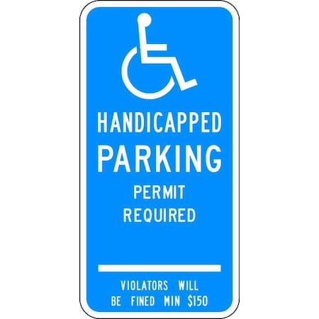 ADA Handicapped Parking Sign, 24