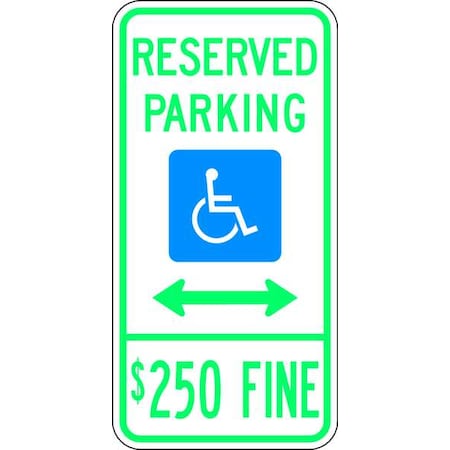 ADA Handicapped Parking Sign, 24