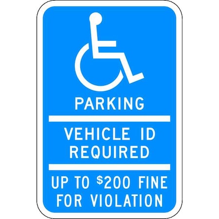 ADA Handicapped Parking Sign, 18