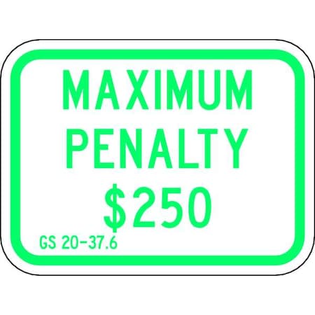Fine & Penalty Parking Sign, 9