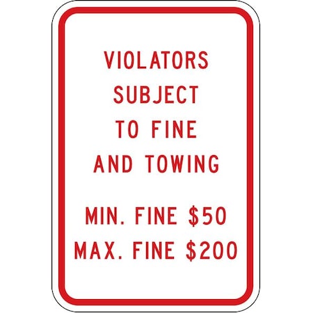 ADA Handicapped Parking Sign, 18