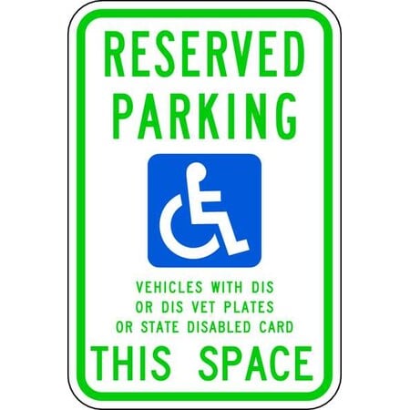 ADA Handicapped Parking Sign, 18