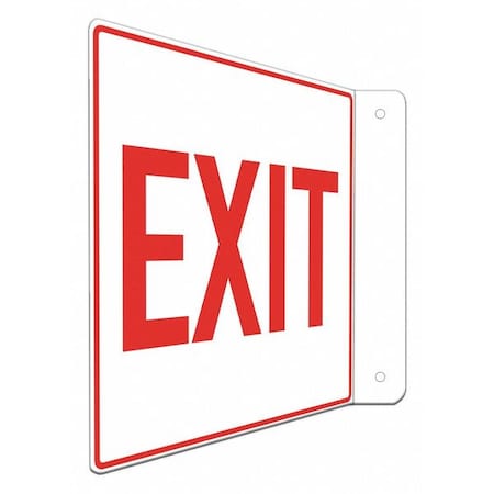 Exit Sign, Recycled Aluminum, 8