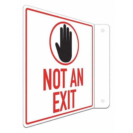 Exit Sign, Recycled Aluminum, 8