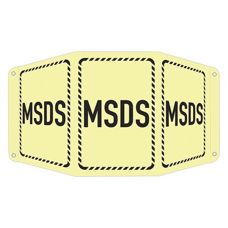 Safety Sign, 10 in Height, 17 1/2 in Width, Aluminum, Tri-Bend, English MPN:LCTB-0013-GA_7x10