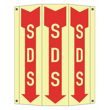 Safety Sign, 10 in Height, 8 1/4 in Width, Aluminum, Tri-Bend, English MPN:LCTB-0015-GA_2.67x12