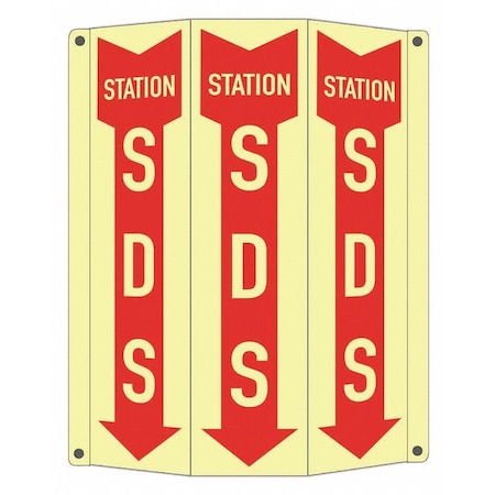 Safety Sign, 10 in Height, 8 1/4 in Width, Aluminum, Tri-Bend, English MPN:LCTB-0016-GA_2.67x12