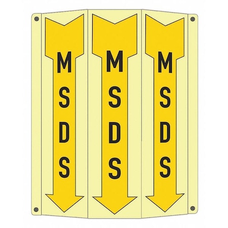 Safety Sign, 10 in Height, 8 1/4 in Width, Aluminum, Tri-Bend, English MPN:LCTB-0021-GA_2.67x12