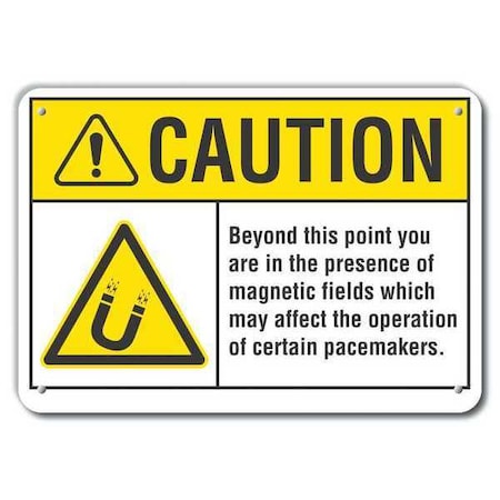 Caution Sign, 10 in H, 14 in W, Plastic, Horizontal Rectangle, LCU3-0025-NP_14x10 MPN:LCU3-0025-NP_14x10
