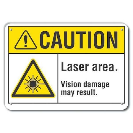 Caution Sign, 10 in H, 14 in W, Plastic, Horizontal Rectangle, LCU3-0026-NP_14x10 MPN:LCU3-0026-NP_14x10