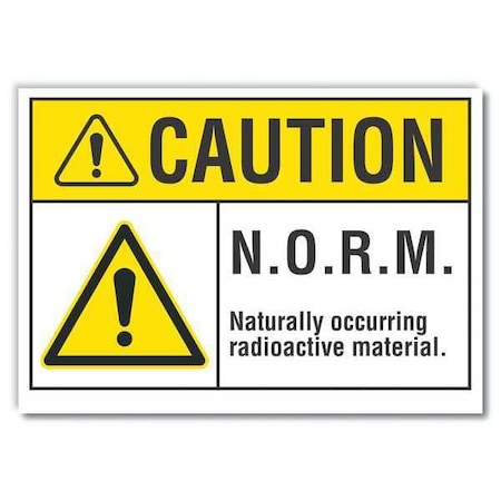 Caution Sign, 7 in H, 10 in W, Non-PVC Polymer, Vertical Rectangle, LCU3-0042-ED_10x7 MPN:LCU3-0042-ED_10x7