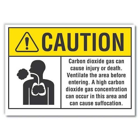 Caution Sign, 7 in H, 10 in W, Non-PVC Polymer, Vertical Rectangle, English, LCU3-0092-ED_10x7 MPN:LCU3-0092-ED_10x7