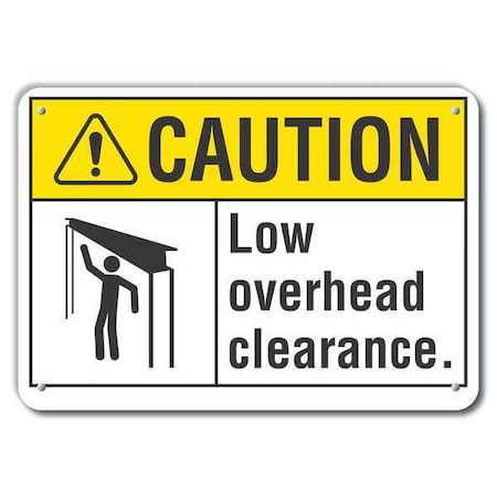 Caution Sign, 7 in Height, 10 in Width, Plastic, Vertical Rectangle, English MPN:LCU3-0107-NP_10x7