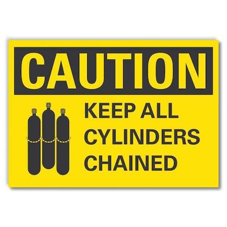 Caution Sign, 7 in H, 10 in W, Non-PVC Polymer, Vertical Rectangle, English, LCU3-0130-ED_10x7 MPN:LCU3-0130-ED_10x7