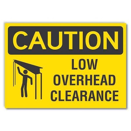 Caution Sign, 10 in Height, 14 in Width, Non-PVC Polymer, Horizontal Rectangle, English MPN:LCU3-0153-ED_14x10