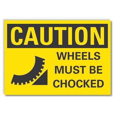 Caution Sign, 7 in H, 10 in W, Non-PVC Polymer, Vertical Rectangle, English, LCU3-0198-ED_10x7 MPN:LCU3-0198-ED_10x7