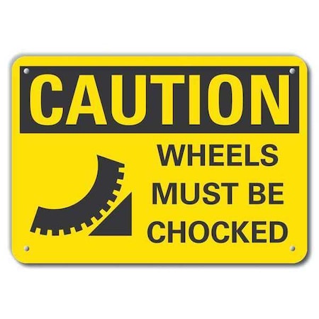 Caution Sign, 10 in H, 14 in W, Plastic, Horizontal Rectangle, English, LCU3-0198-NP_14x10 MPN:LCU3-0198-NP_14x10
