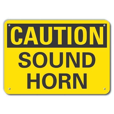 Caution Sign, 10 in H, 14 in W, Plastic, Horizontal Rectangle, English, LCU3-0209-NP_14x10 MPN:LCU3-0209-NP_14x10