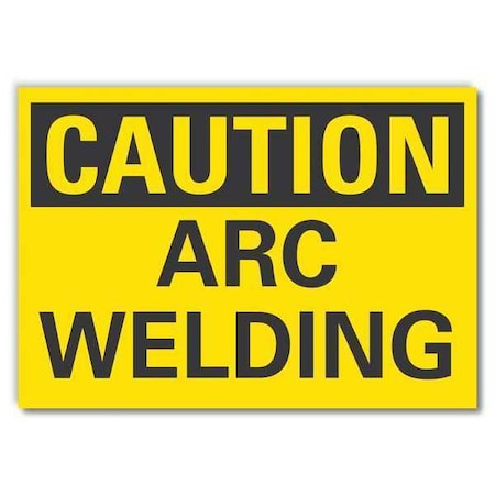 Caution Sign, 7 in Height, 10 in Width, Non-PVC Polymer, Vertical Rectangle, English MPN:LCU3-0212-ED_10x7
