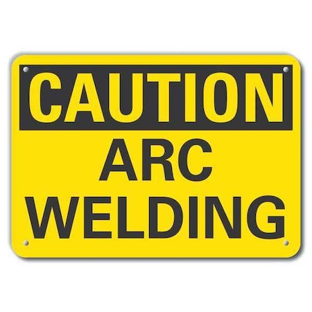 Caution Sign, 10 in Height, 14 in Width, Plastic, Horizontal Rectangle, English MPN:LCU3-0212-NP_14x10