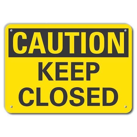 Caution Sign, 10 in H, 14 in W, Plastic, Horizontal Rectangle, English, LCU3-0213-NP_14x10 MPN:LCU3-0213-NP_14x10