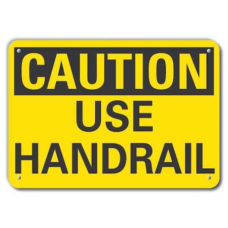 Caution Sign, 10 in H, 14 in W, Plastic, Horizontal Rectangle, English, LCU3-0218-NP_14x10 MPN:LCU3-0218-NP_14x10