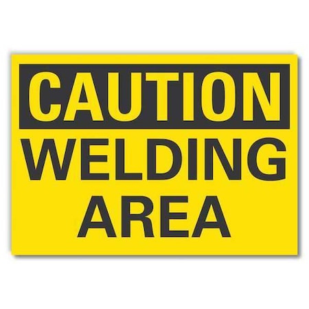 Caution Sign, 10 in Height, 14 in Width, Reflective Sheeting, Horizontal Rectangle, English MPN:LCU3-0219-RD_14x10