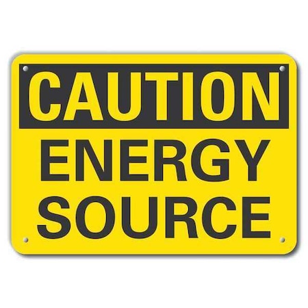 Caution Sign, Recycled Aluminum, 7 in. H, LCU3-0223-RA_10x7 MPN:LCU3-0223-RA_10x7