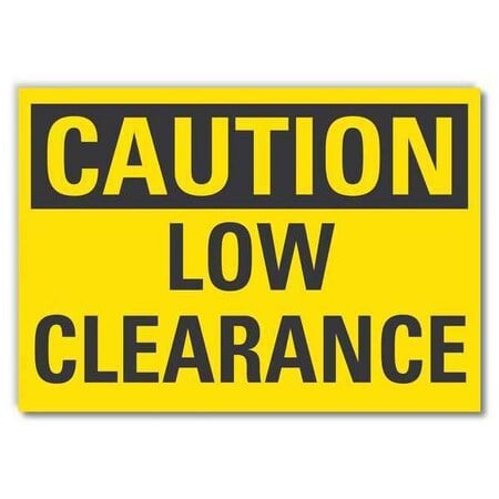 Low Clearance, 7 in W x 5 in H, Horizontal Rectangle, Reflective Sheeting, LCU3-0225-RD_7x5 MPN:LCU3-0225-RD_7x5