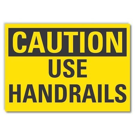 Caution Sign, 10 in H, 14 in W, Reflective Sheeting, Horizontal LCU3-0227-RD_14x10 MPN:LCU3-0227-RD_14x10