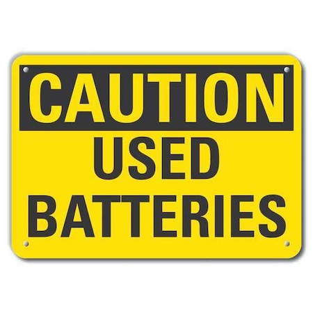 Caution Sign, 7 in H, 10 in W, Vertical Rectangle, English, LCU3-0233-RA_10x7 MPN:LCU3-0233-RA_10x7