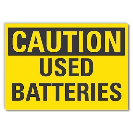 Caution Sign, 7 in H, 10 in W, Vertical Rectangle, English, LCU3-0233-RD_10x7 MPN:LCU3-0233-RD_10x7